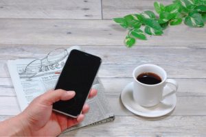 コーヒーとiPhone
